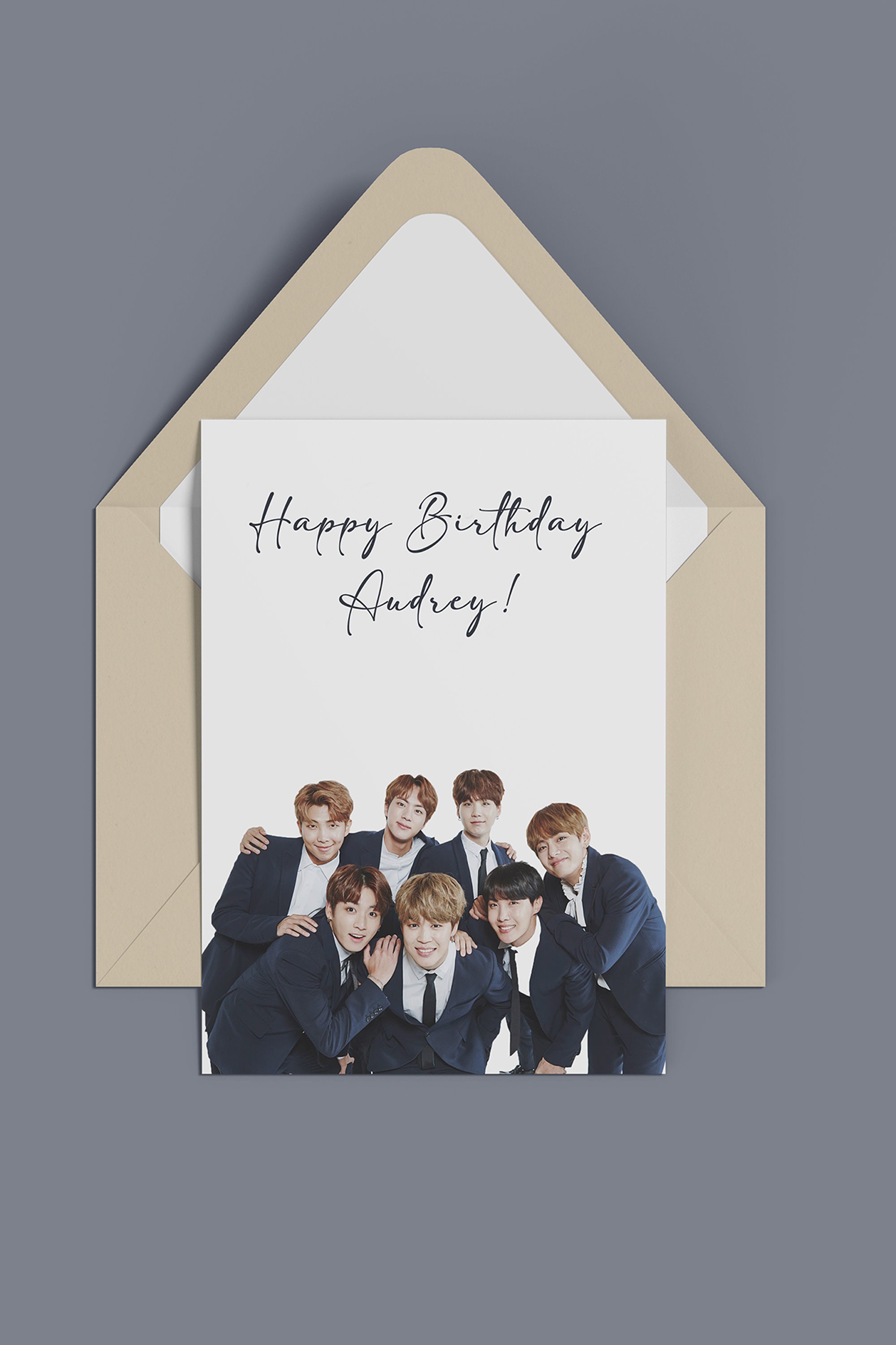 Personalised BTS Birthday Card KPop Greetings Card Etsy