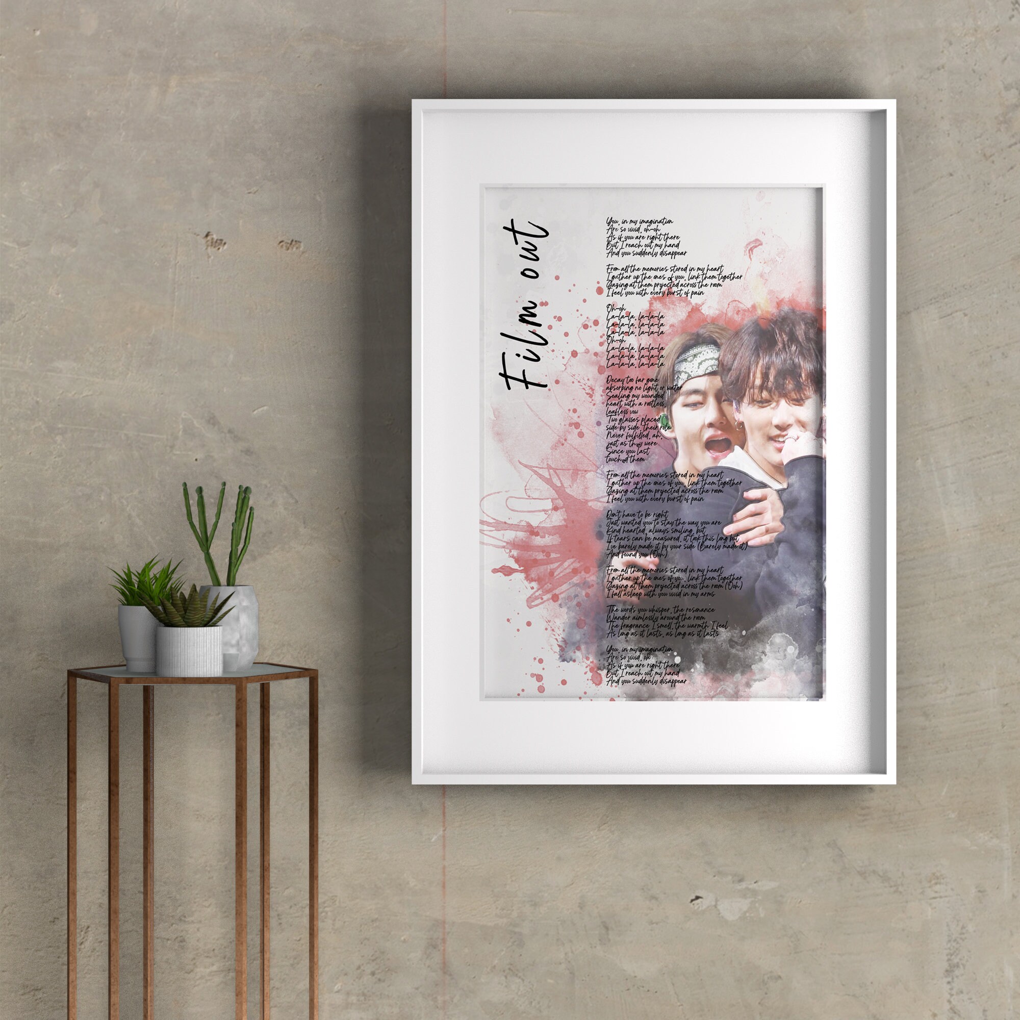 BTS Lyrics Film out English version BTS Poster Bts Digital