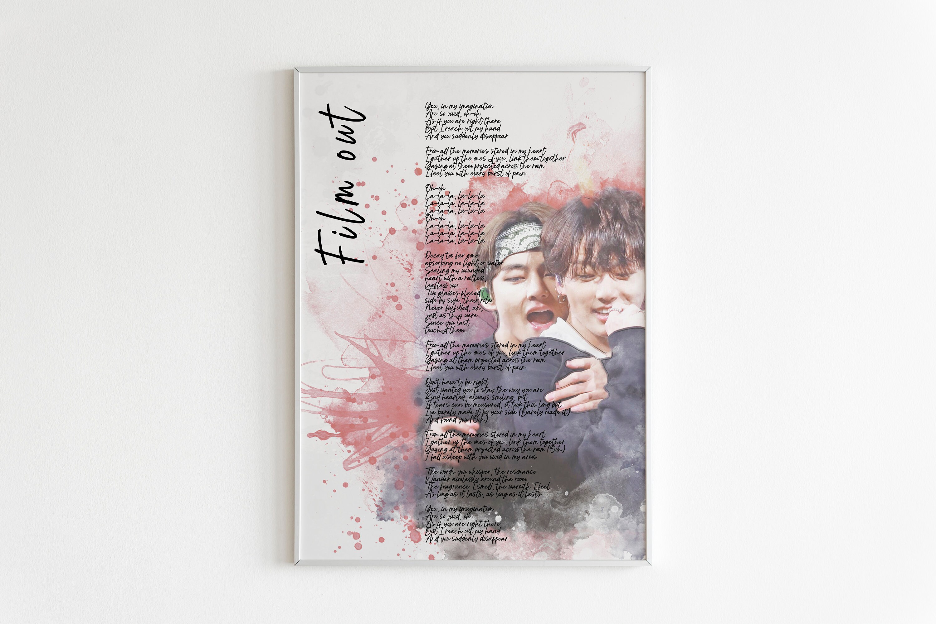 BTS Lyrics Film out English version BTS Poster Bts Digital