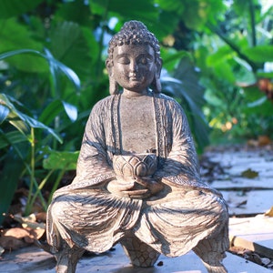 Buddha Statue Outdoor Buddha Statue Buddha Ornament and Decoration Buddha  Gift Smile Buddha meditation Decor & Display 