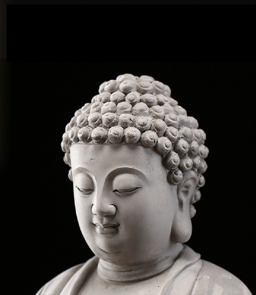 Handmade Cement Buddha Statue Decoration Garden Outdoor Etsy