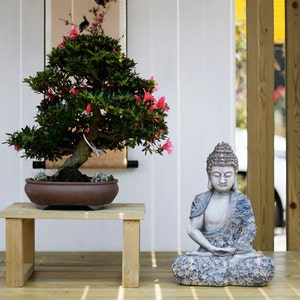 Handmade Buddha Statue Decoration Ornament Outdoor Garden Living Room Study Room Religion Spiritual Gifting for him or her image 8