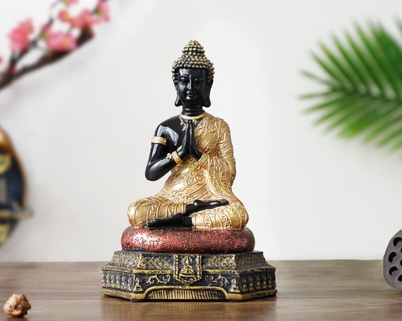 Handmade Buddha Statue Namaskara Mudra Mindfulness Gift Meditation Serenity  Tranquility Peaceful Living Decoration -  Finland