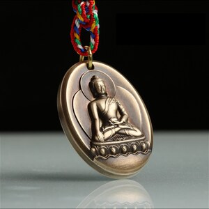 Shakyamuni Buddha Amulet Pendant Medallions | Meditation | Protection | Mindful Gift | Blessing Good luck