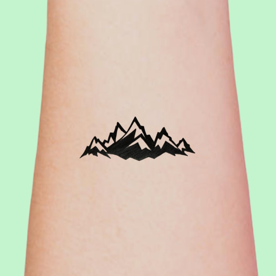 Mountains Tattoo Set of 2 - Etsy Australia