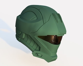 Spartan Halo Reach Helmet Recon 3D printable files
