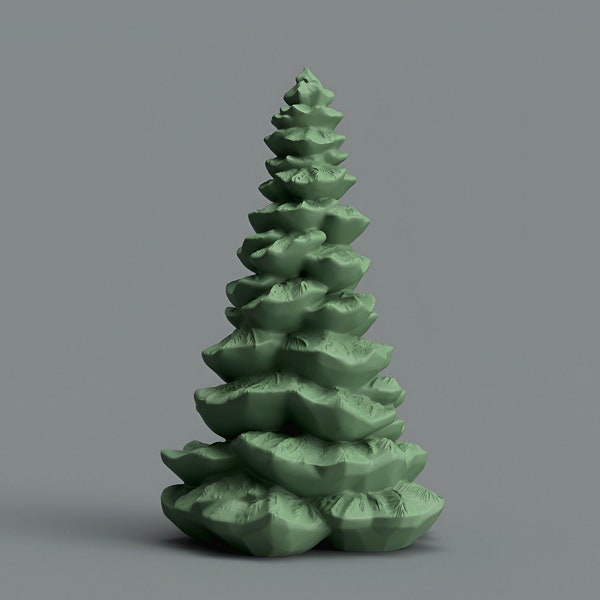 Supportless Christmas Pine Tree 3D Printing 3D model Files