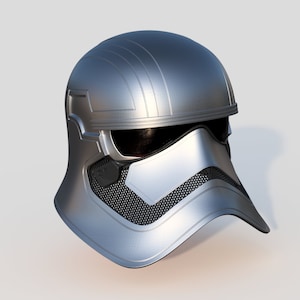 Phasma Stormtrooper Captain Real Size Helmet for 3D printing