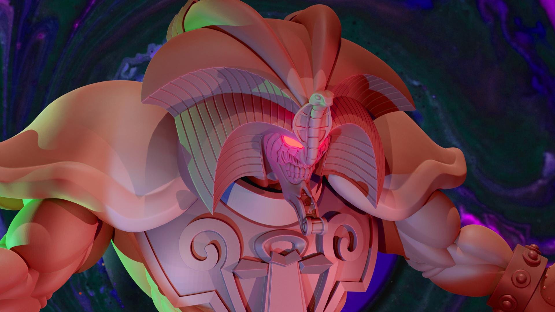 Exodia the Forbidden One Yu-Gi-Oh Model 3D print model