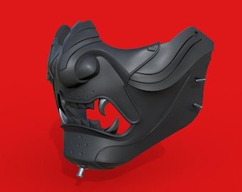 3D Printable Jin Sakai Oni Mask - Ghost of Tsushima Cosplay Prop