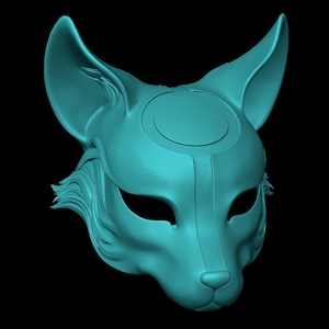 Kitsune Fox Mask STL 3D model