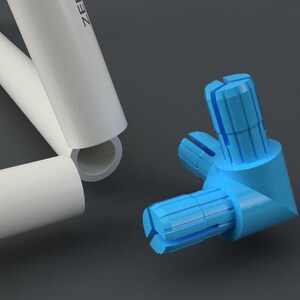 Russian Pyramid Corner Joints for PVC Pipes STL Format 3D Model Files ...