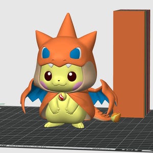 AMS Ready Poncho Pikachu Charizard Mega