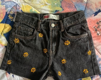 levi's embroidered shorts