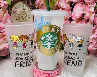 Stay Golden Starbucks Cup