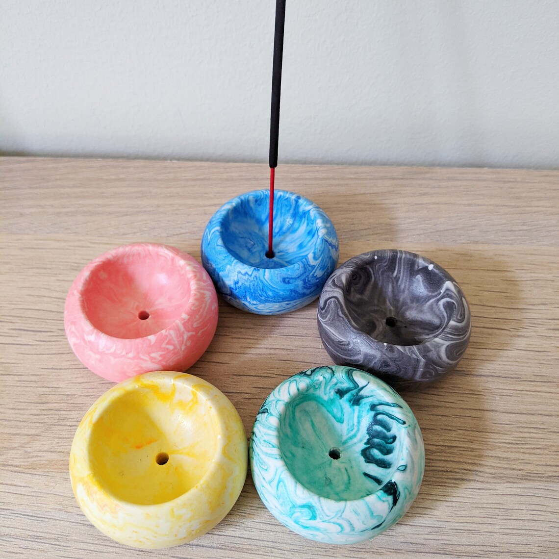Incense Holder Stick Bowl Handmade Mini Burner Ash Catcher Etsy