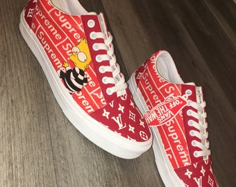 louis vuitton vans etsy