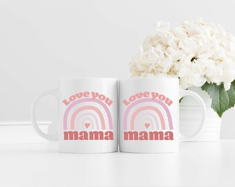 Mothers day mug, First Mother's Day mug, Rainbow Mama mug, Mothers Day mugs, Mothers Day gift, gift for mom, mama mug, gift for her