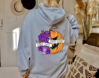 ヴィンテージ ハロウィン スウェットシャツ、ハロウィン レトロ スウェットシャツ、パンプキン スウェットシャツ、スケルトン パーカー、秋用スウェットシャツ、ハロウィン パーカー