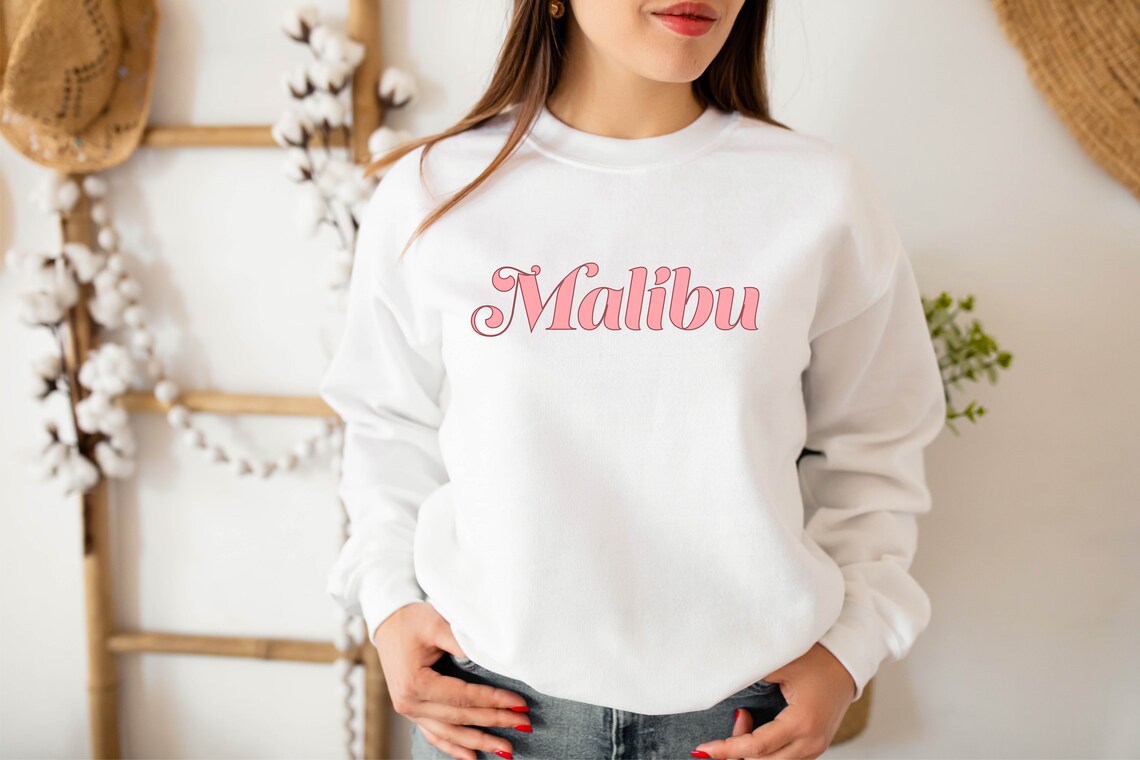 Malibu Sweatshirt, Malibu Sweater, Malibu California Hoodie, Malibu ...
