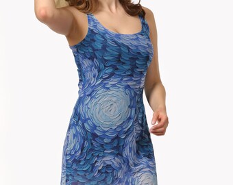 Bill Stone Sheer Top - Shimmy Blue Art Print