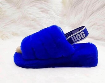 ugg fur sliders