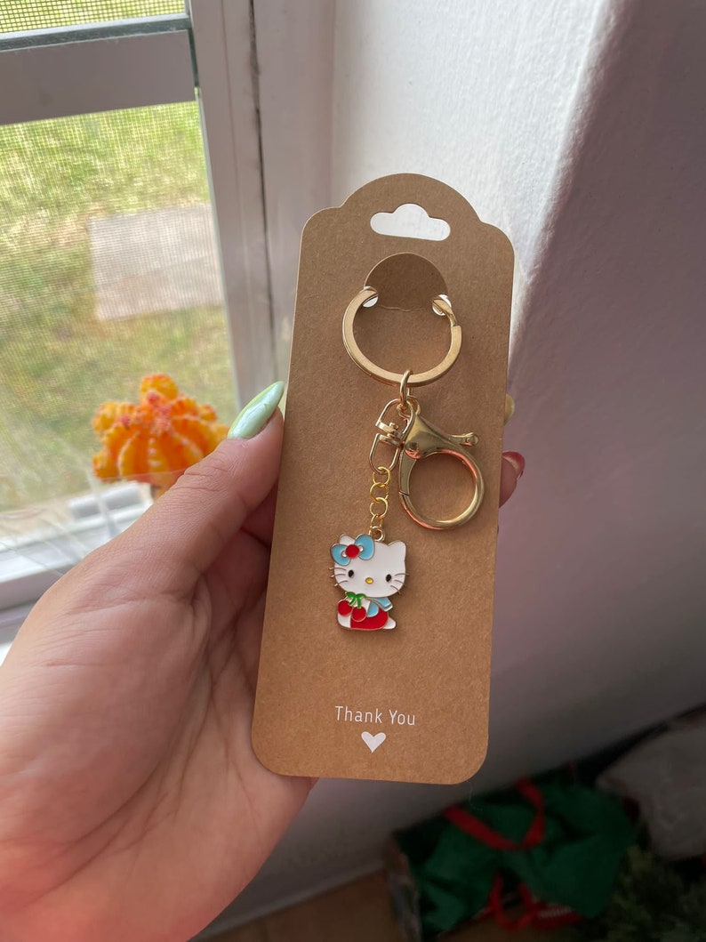 Hello Kitty Hello Kitty Keychains Sanrio Keychains Etsy