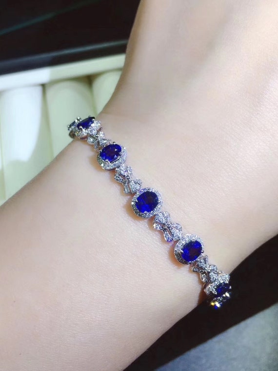 Natural sapphire best sale bracelet