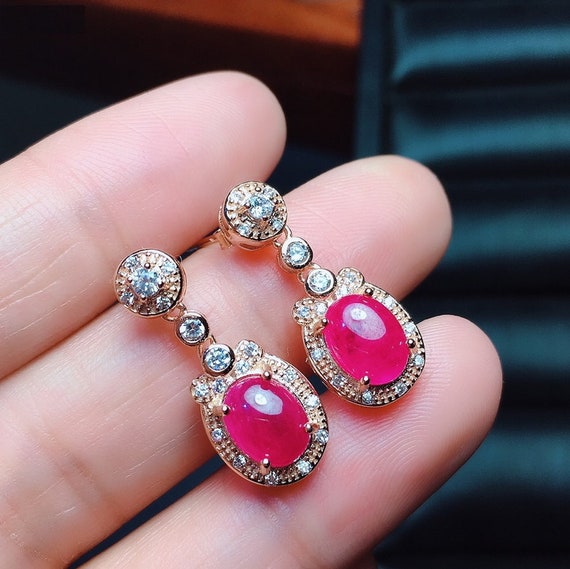 Etsy ruby shop earrings