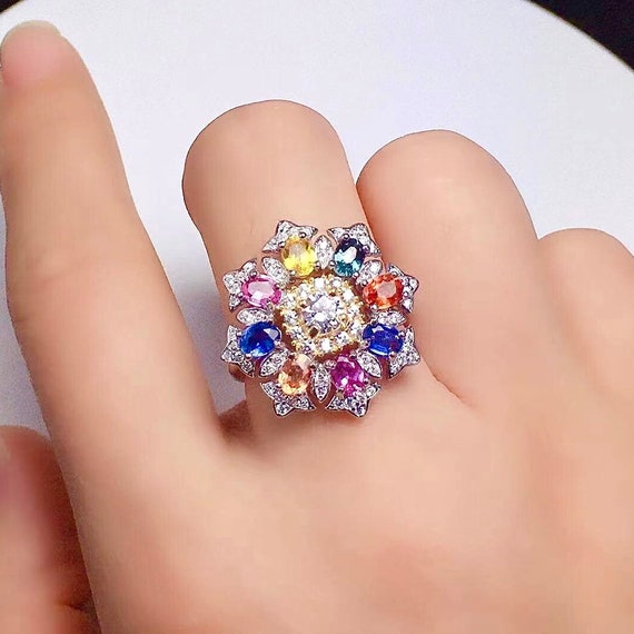 Fancy sapphire rings deals
