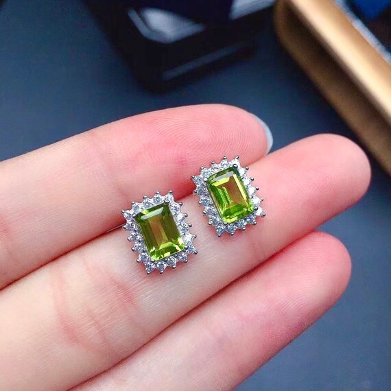 Peridot jewelry sale etsy