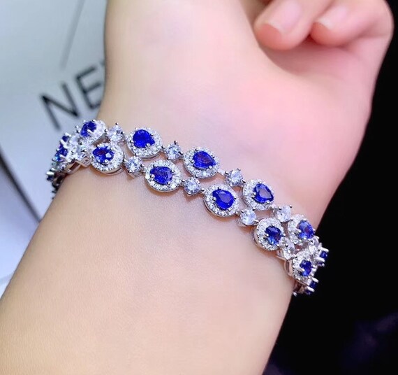 Natural sapphire best sale bracelet