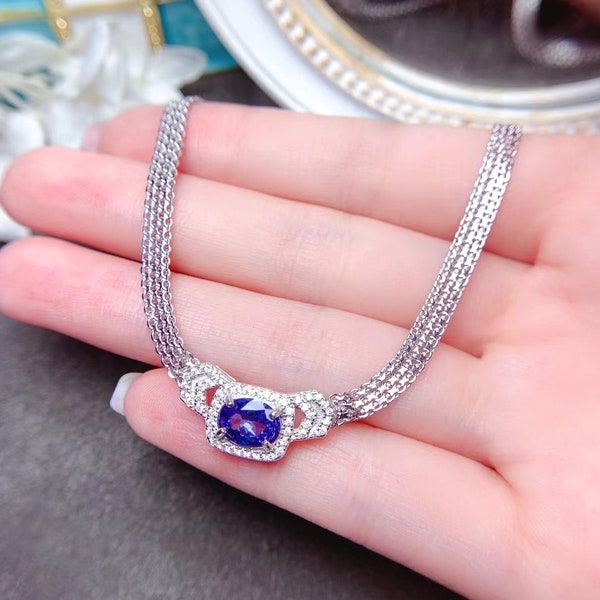 Tanzanite Necklace Etsy