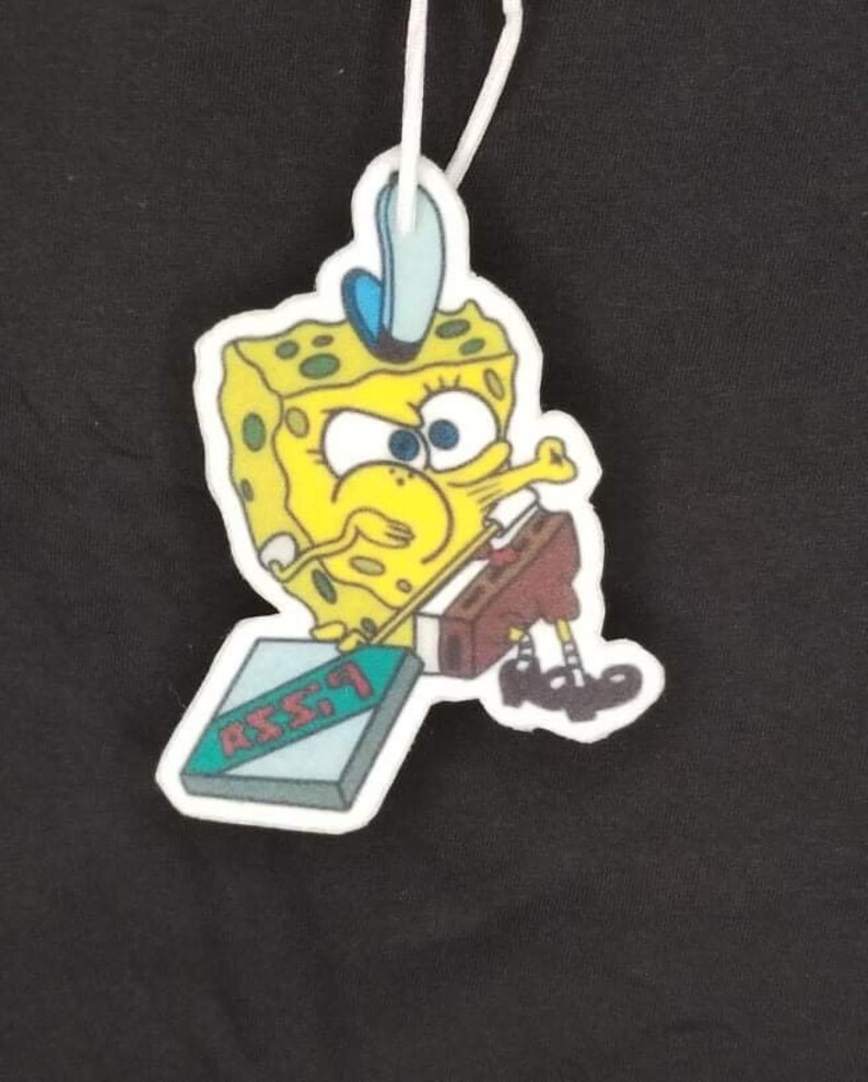 Krusty Krab Pizza Spongebob Air Freshener Etsy