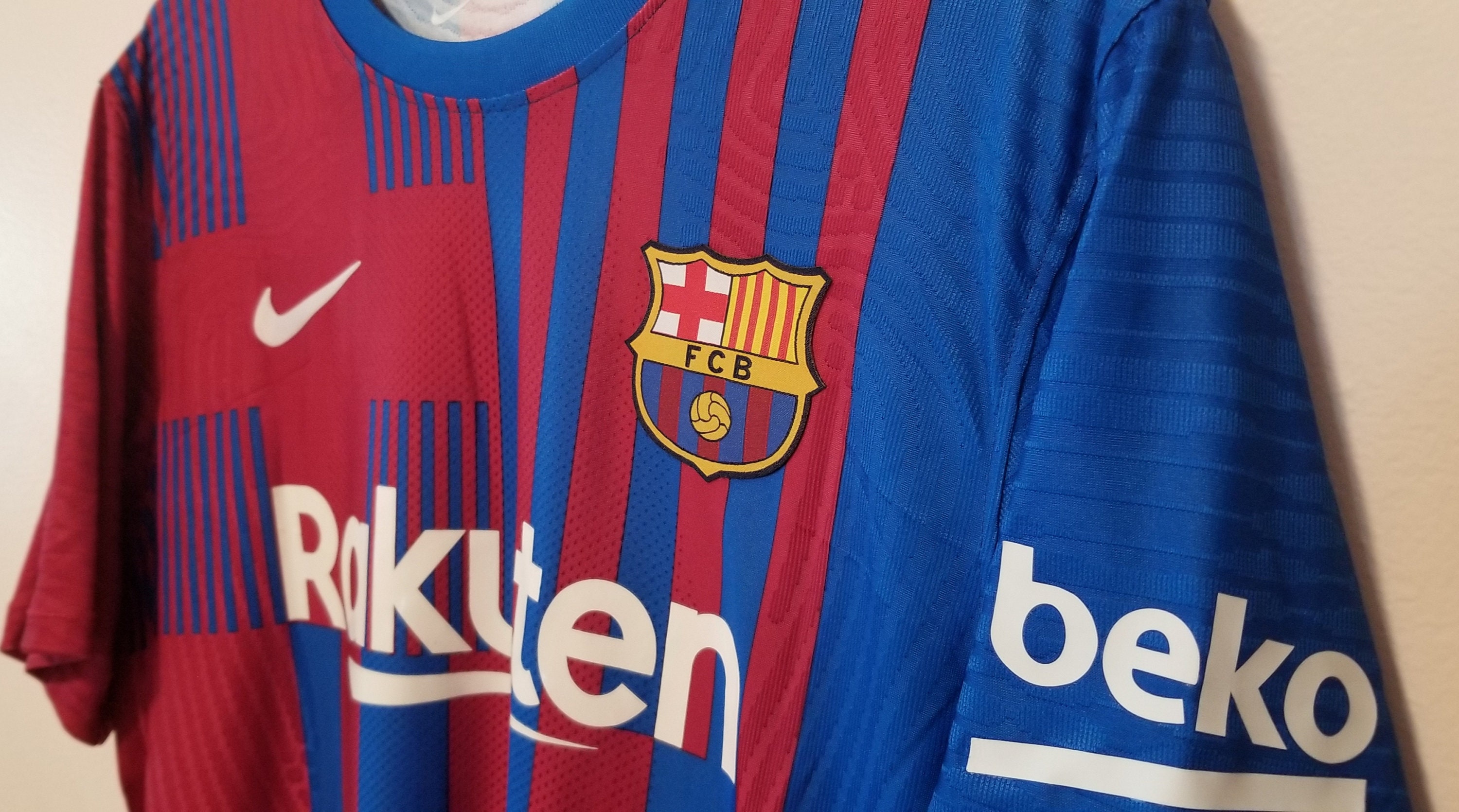 Barcelona home jersey 21/22 Player Version slim fit size XL | Etsy
