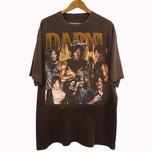 Vintage 90s Bootleg Style Daryl Dixon T-Shirt, Daryl Dixon The Walking Dead Movie Gifts For Man And Women Unisex T-Shirt