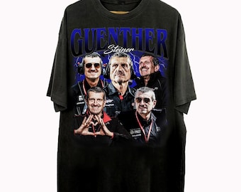 Vintage 90s Bootleg Style Guenther Steiner T-Shirt, Guenther Steiner Gifts For Man And Women Unisex T-Shirt