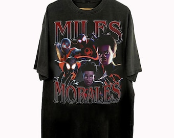 Vintage 90s Bootleg Style Miles Morales T-Shirt, Miles Morales Gifts For Man And Women Unisex T-Shirt