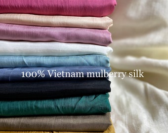 100% Mulberry Silk Fabric | Vietnam Silk Fabric | Habutai silk | Habotai Silk | True Silk Fabric by yards | Good Silk fabric