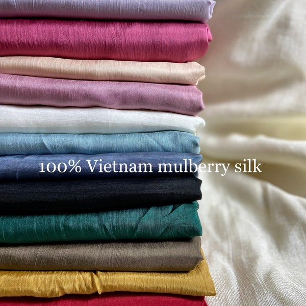 100% Mulberry Silk Fabric | Vietnam Silk Fabric | Habutai silk | Habotai Silk | True Silk Fabric by yards | Good Silk fabric