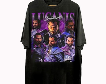 Vintage 90s Bootleg Style Lucanis Dellamorte Dragon Age T-Shirt, Lucanis Dellamorte Dragon Age Game Gifts For Man And Women Unisex T-Shirt