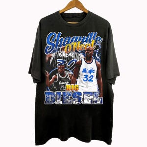 Vintage 90er Jahre Bootleg Style Shaquille O&#39;Neal T-Shirt, Shaquille O&#39;Neal Basketball Geschenke für Mann und Frau Unisex T-Shirt