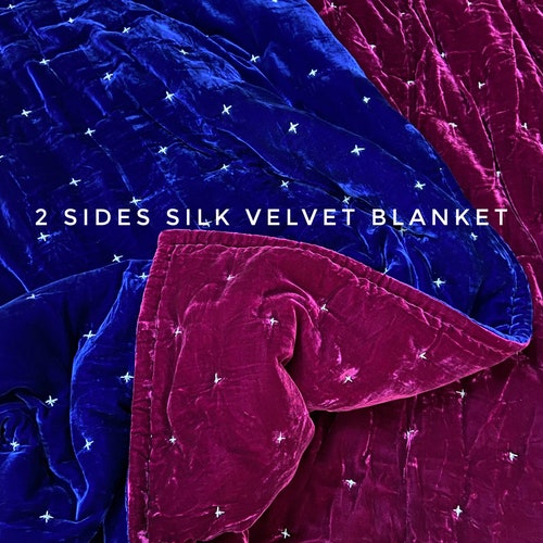 Natural Silk Velvet Quilt Handstitched Etsy