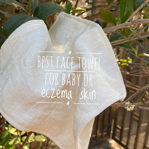 Non-dyed raw silk face towel, baby face towel, silk baby towel, eczema skin towel, silk washcloths