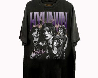 Stray Kids Shirt-hyunjin T-shirt 100% Cotton/hyunjin Stray