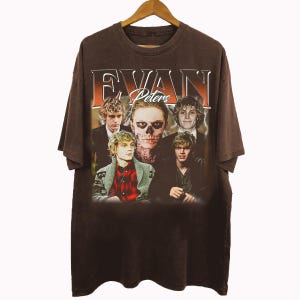 T-shirt Evan Peters style bootleg vintage des années 90, cadeaux Evan Peters pour homme et femme T-shirt unisexe
