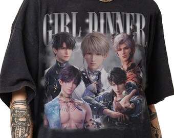 Vintage 90s Bootleg Style Love and Deepspace T-Shirt, Xavier, Caleb, Sylus, Zayne and Rafayel  Love and Deepspace Gifts For Man And Women