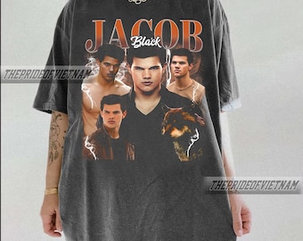 Vintage 90s Bootleg Style Jacob Black T-Shirt, Retro Comfort Colors Jacob Black T-shirt, Twilight Saga Gift For Man And Women Unisex T-Shirt