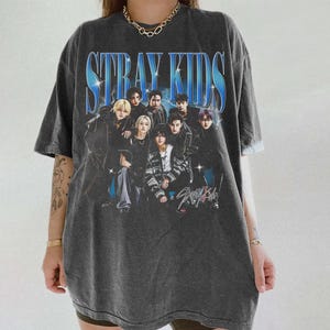 Vintage jaren 90 bootleg-stijl Straykid-T-shirt, retro comfortkleuren Straykid-T-shirt, Straykid-cadeaus voor man en vrouw, T-shirt uniseks