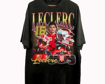 Vintage 90s Bootleg Style Charles Leclerc T-Shirt, Charles Leclerc Racing Gifts For Man And Women Unisex T-Shirt